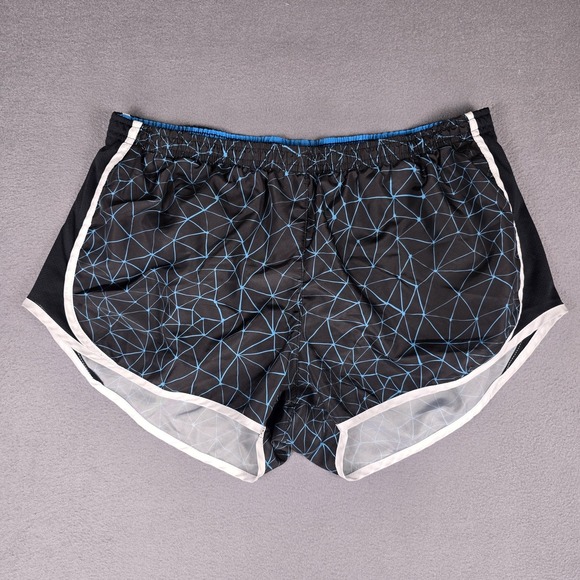 Umbro Other - Umbro Athletic Running Shorts XL Black Blue Geometric‎ Quick Dry Mens Lined